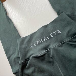 Alphalete Forest Green Sculpting High-Rise Leggings